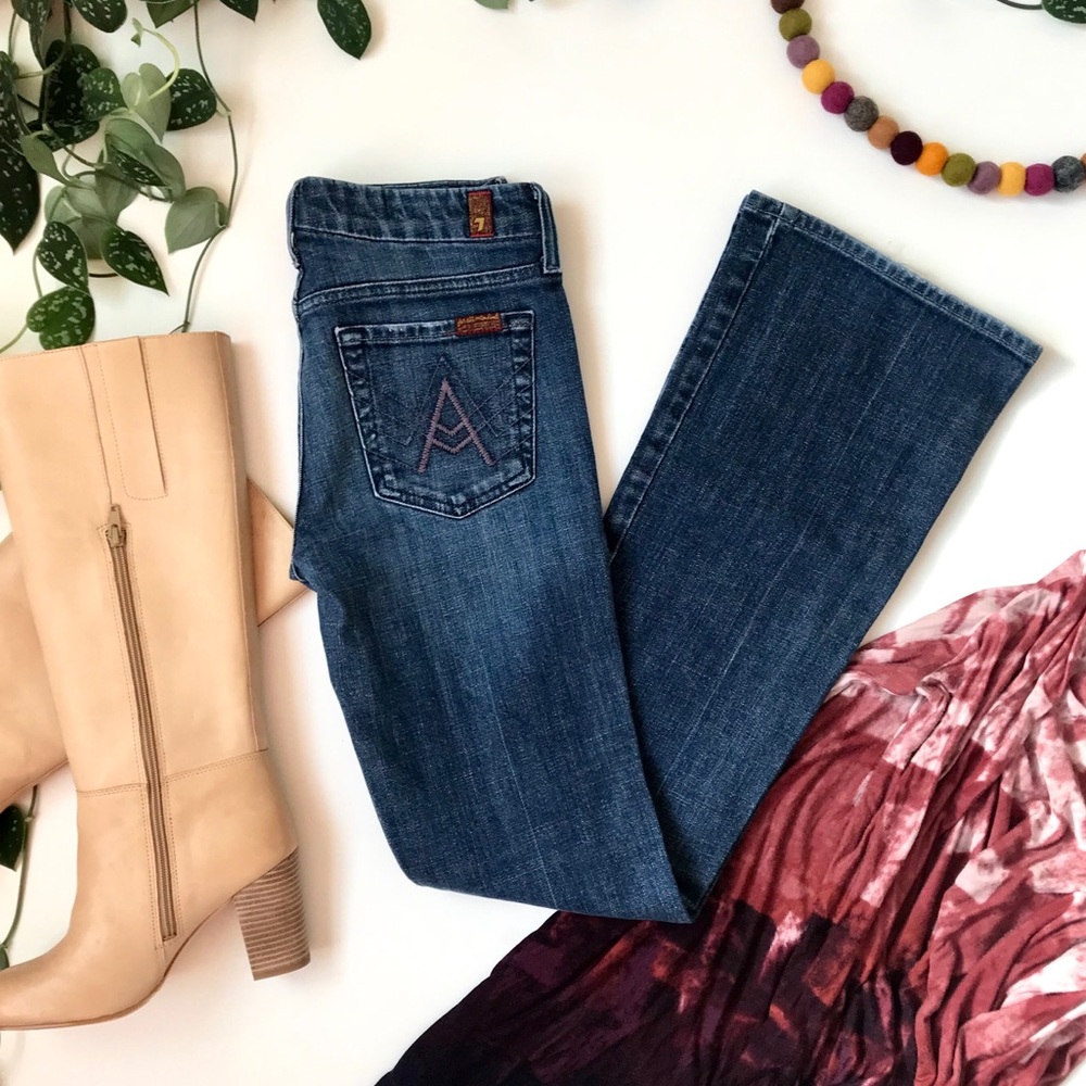 M7 For All Mankind Denim Bootcut Jeans